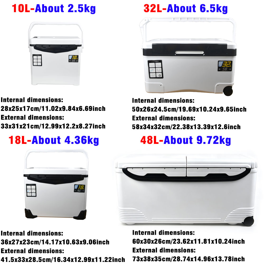 10L/18L/32L/48L Fishing Cooler - đánh giá và giá Fishing Kayak Crate